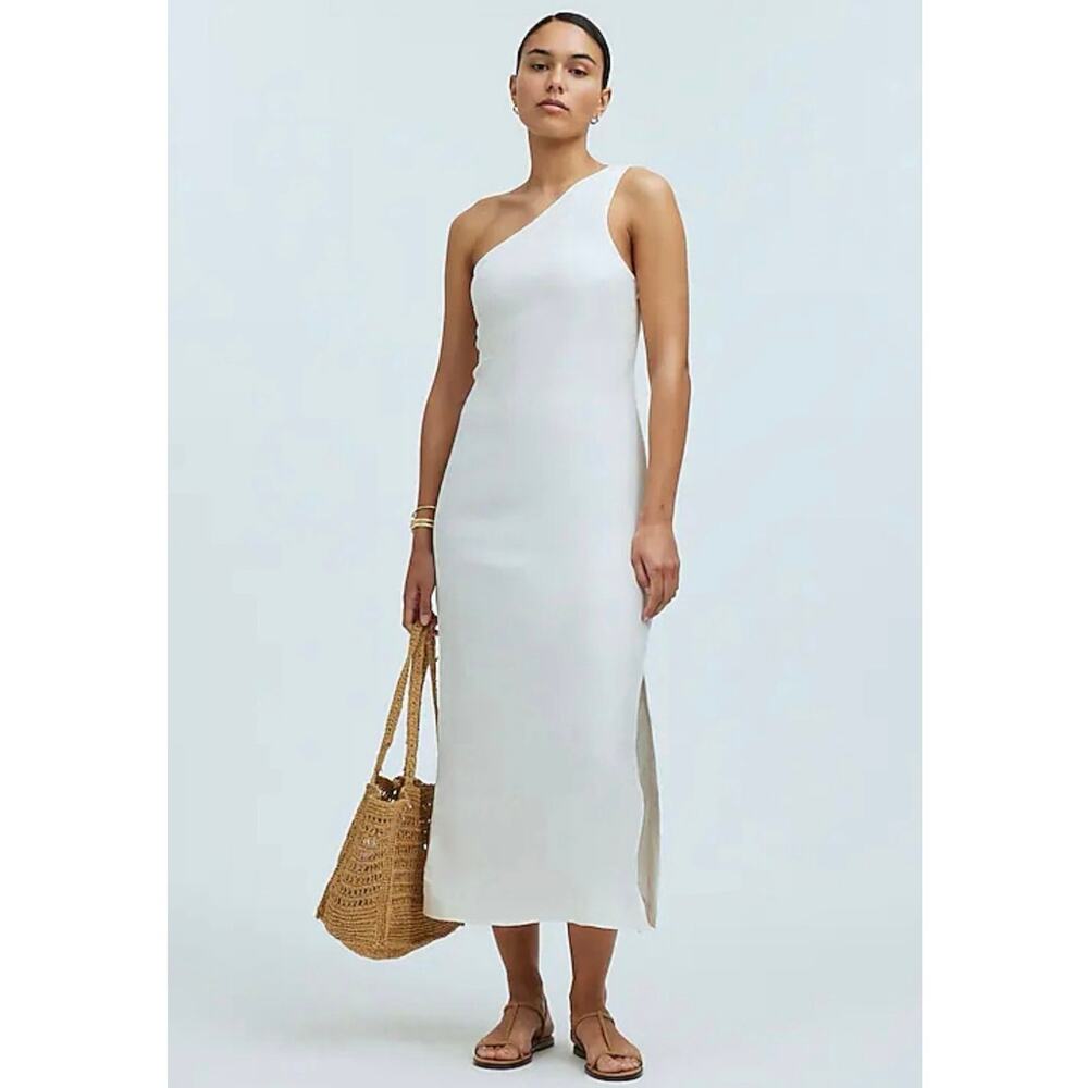 NWT Madewell One-Shoulder Midi Dress Size 00